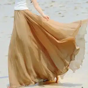 boho skirt in a solid color
