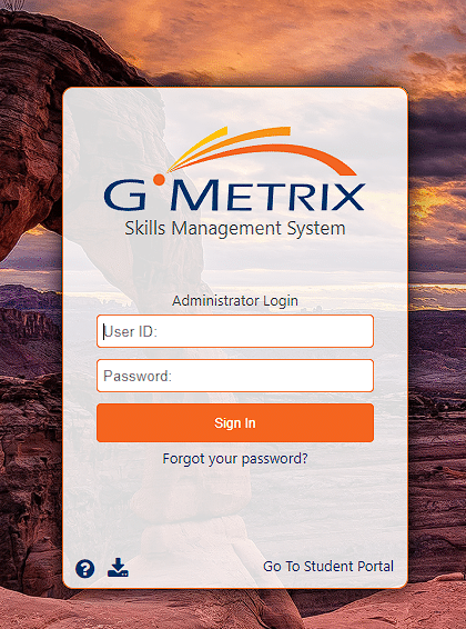 gmetrix.net admin student dashboard